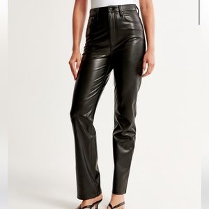 Abercrombie & Fitch Black Leather Pants